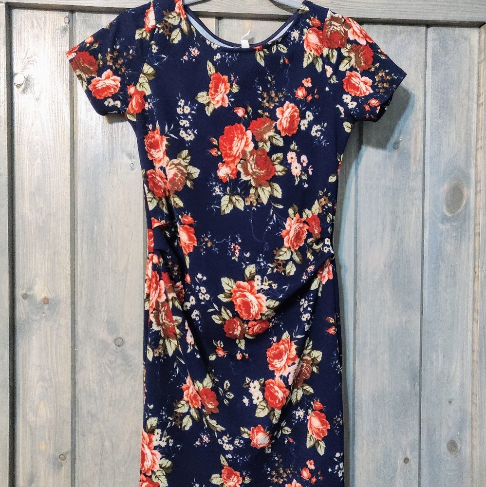 PinkBlush blue maternity dress